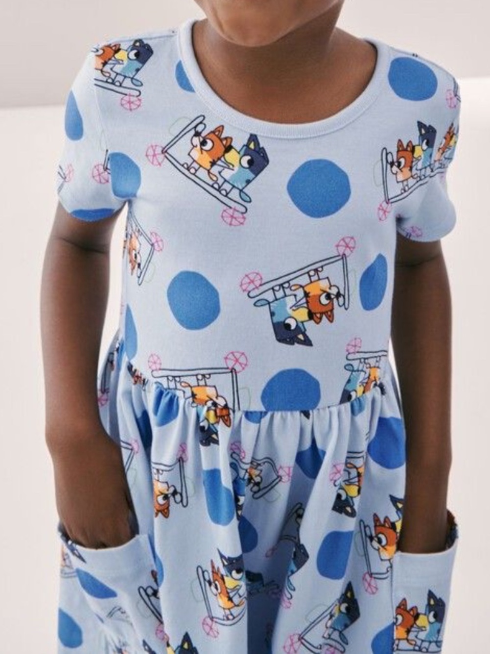 Hanna Andersson | Bluey Playground Dress with Pockets | Polka Dot | US 5